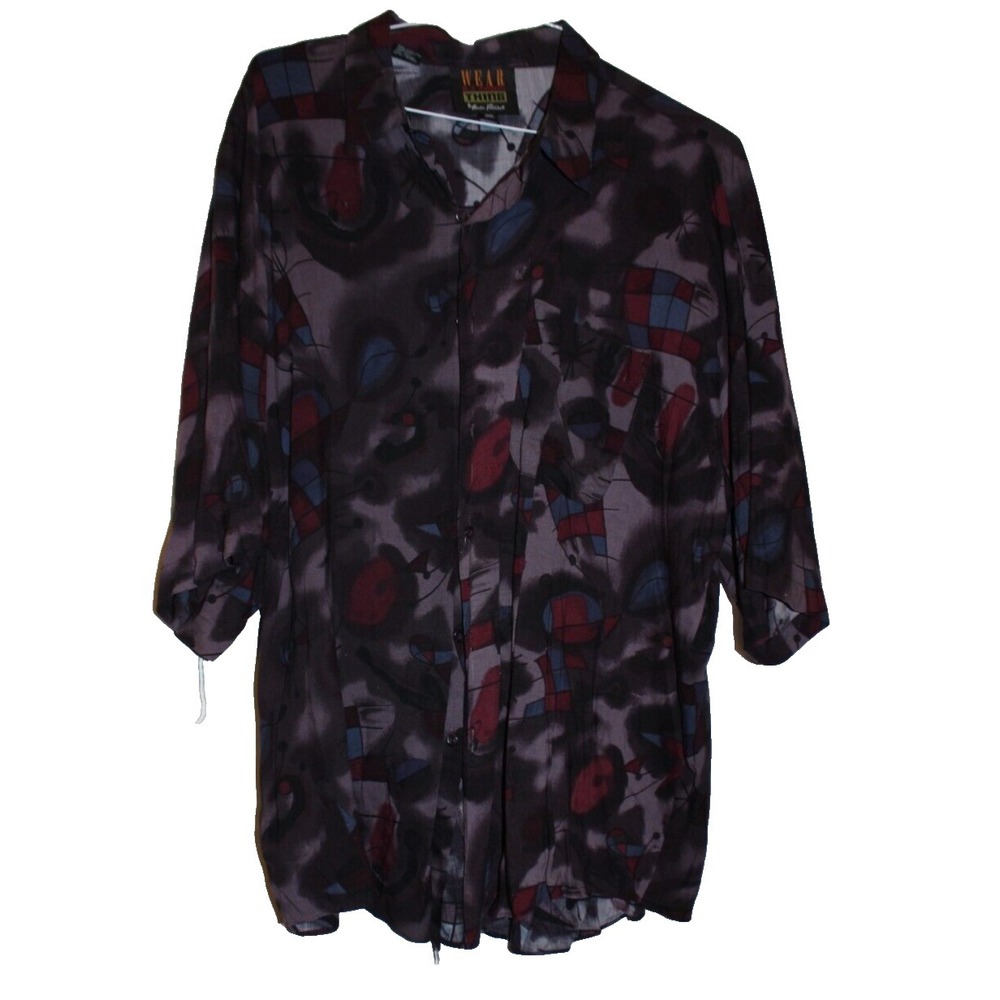 Wear The Right Thing 2XL 100% Rayon men's short slv shirt. Price reduced!